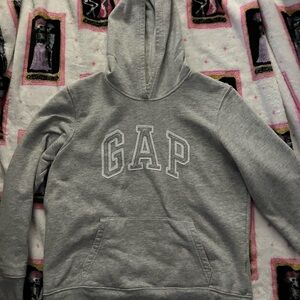 GAP Heather Gray Pullover Hoodie